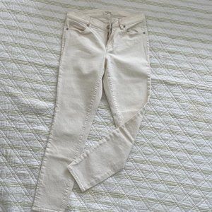Loft Modern Skinny Ankle size 6 Cream Pants